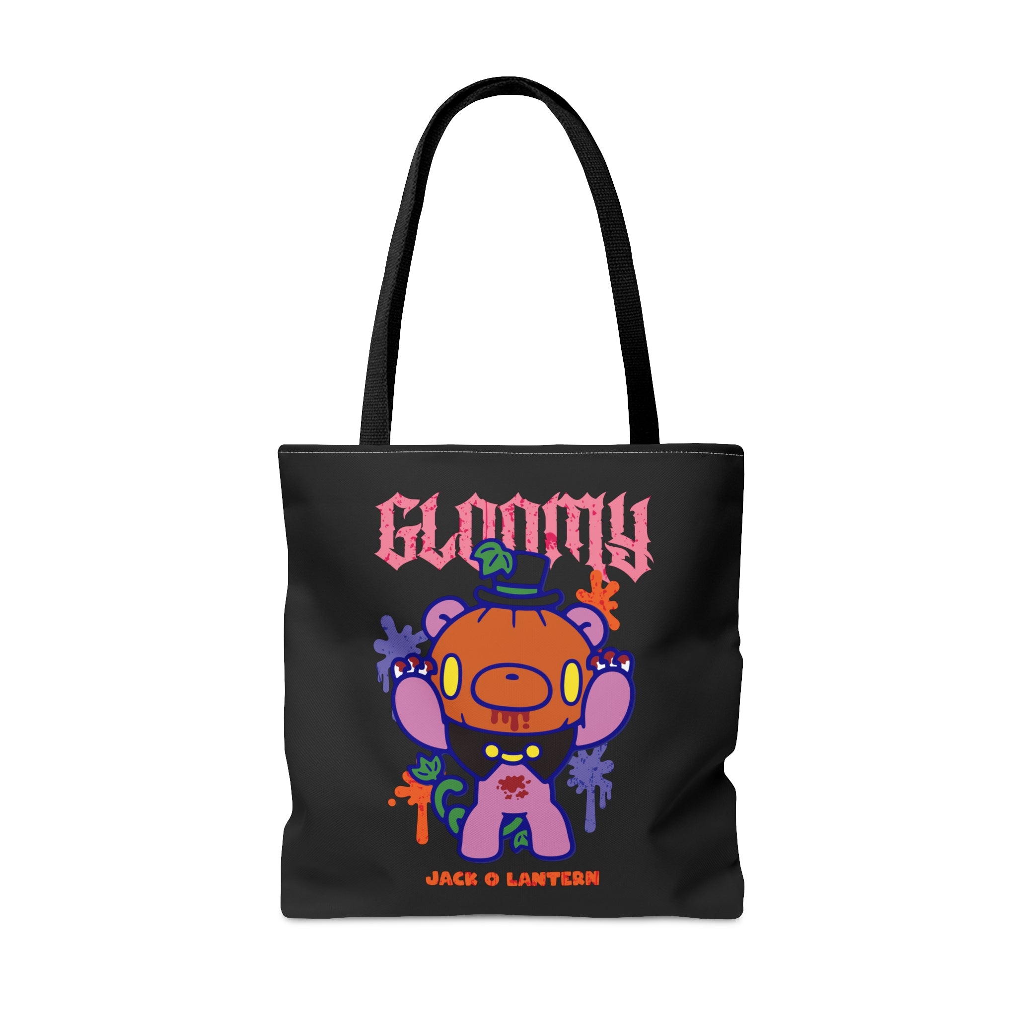 Gloomy Halloween Jack O lantern Tote Bag